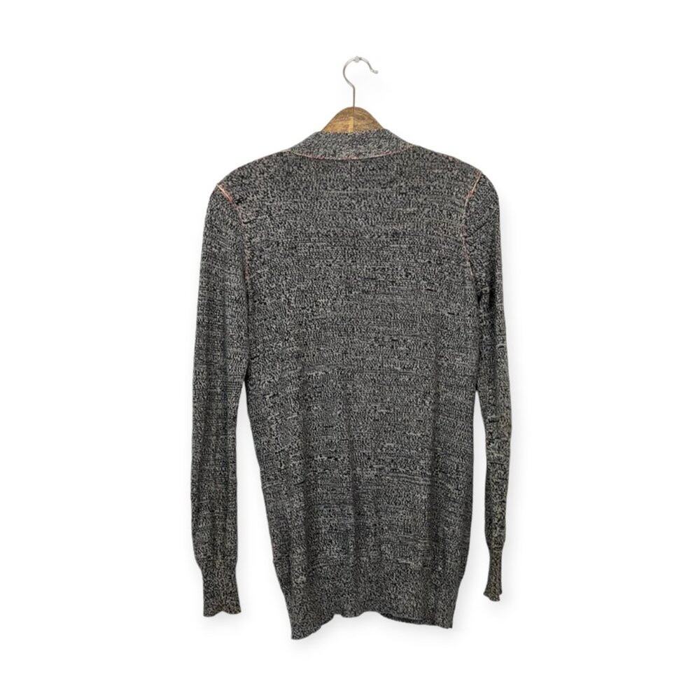 Cotton By Autumn Cashmere 100% Cotton Gray Cardigan - Picture 2 of 5